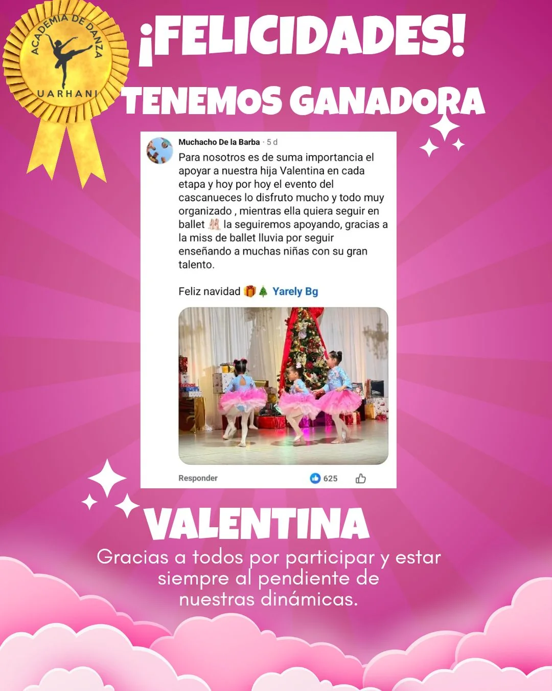 Presentación de alumnas de UARHANI Academia de Danza